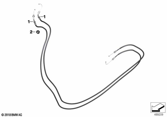 32737923610 - Steering: Throttle Cable -  for BMW-Motorrad Image image