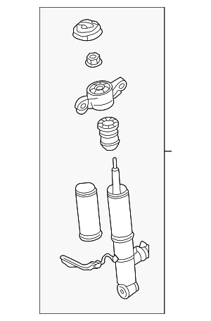 31681974 - : Shock Absorber for Volvo: S60, V60, V60 Cross Country Image