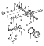12471432 - Universals &amp; Rear Axle: Ring &amp; Pinion for Buick: Rainier | Chevrolet: Colorado, Trailblazer | GMC: Canyon, Envoy | Oldsmobile: Bravada Image