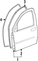 XF2Z1620201AA - Body: Outer Panel for FORD Image
