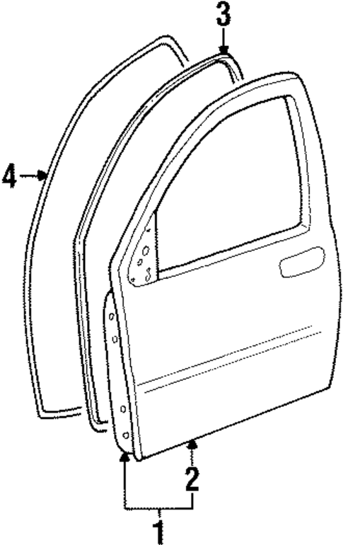 Door & Components for 1999 Ford Windstar #1