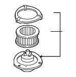 89018435 - : Heating and Air Conditioning Blower Motor with Wheel for GM Image