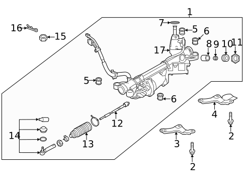 Steering Gear & Linkage for 2021 Subaru Legacy #0