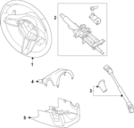 9J1419091FLIA6 - : Mult.Steering Wheel (Leather) Black Blac for Porsche Image