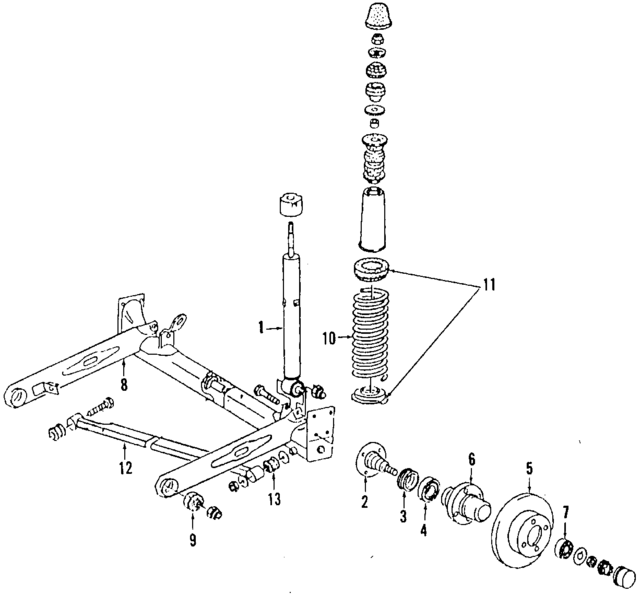 895827505E - Body: Lock for Audi Image