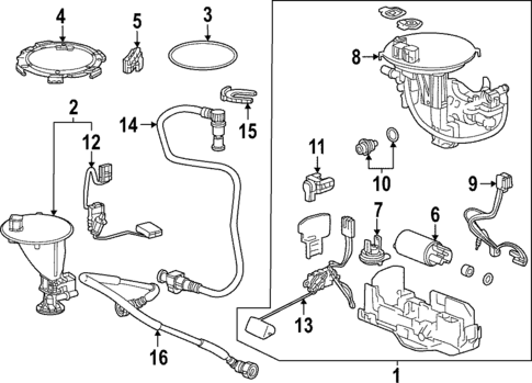Fuel Pump for 2020 Toyota Camry #1
