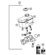 68465216AA - : Brake Master Cylinder for Mopar Image