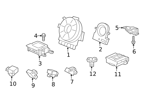 Air Bag Components for 2022 Honda Pilot #0