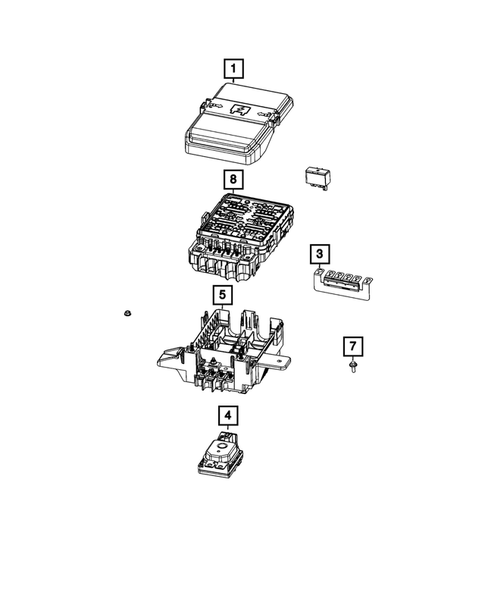 Power Distribution, Fuse Block, Junction Block, Relays and Fuses for 2023 Jeep Grand Wagoneer #1