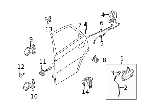 Rear Door for 2004 Suzuki Forenza #2