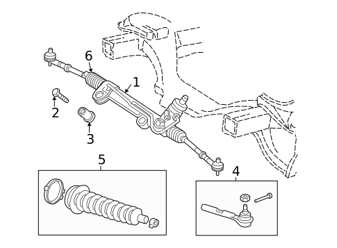 Steering Gear & Linkage for 2004 Dodge Dakota #2