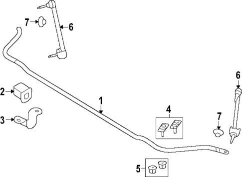 Stabilizer Bar & Components for 2025 Lincoln Navigator #1