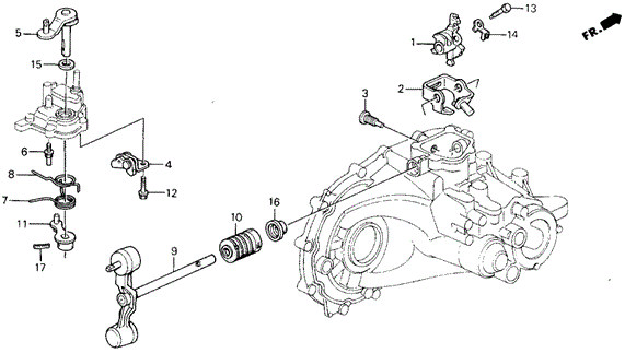 MT Shift Arm - Shift Lever for 1993 Honda Prelude #0