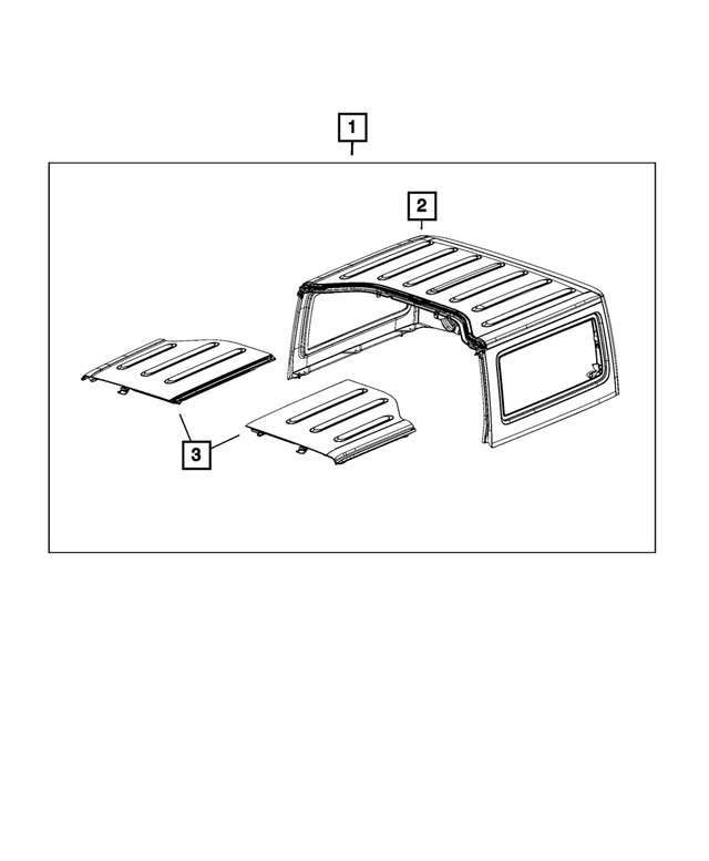 1PJ03RXFAL - Mopar Accessories - Component Parts: Hardtop for Mopar Image