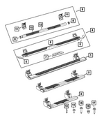 68239645AB - Exterior Ornamentation: Side Step Bracket Kit, Right Or Left for Mopar Image