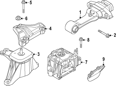 Engine & Trans Mounting for 2025 Kia K5 #0