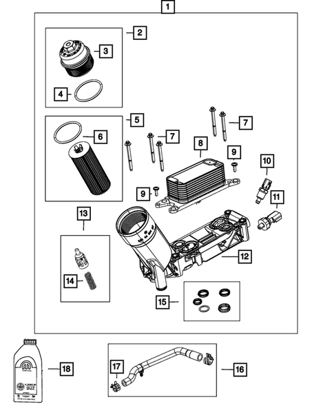 Engine Oiling, Oil Pan and Indicator (Dipstick) for 2013 Chrysler Town & Country #1