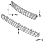 9054106056 - : 1992-1997 Lexus - Grille Clip for Lexus: ES300, GS300 Image