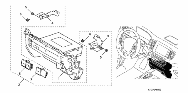 CD Player for 2019 Honda Ridgeline #0