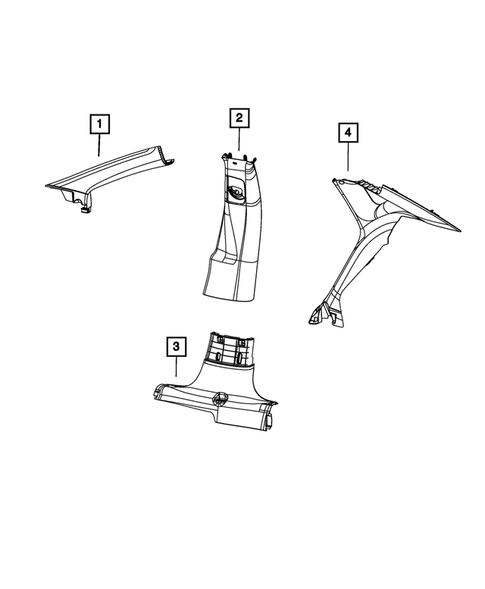 Panels-Moldings-Scuff Plates, Pillar, Cowl, 1/4 Panel Trim and Cargo Covers for 2014 Dodge Dart #0