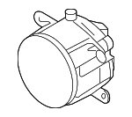 95563116300 - : Fog Lamp Assembly for Porsche: Cayenne, Macan Image