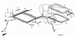 70057SNAA00 - Interior/Bumper: CLIP, SUNROOF DRAIN TUBE for Honda Image