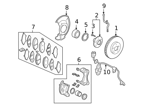 Anti-Lock Brakes for 2005 Acura MDX #0