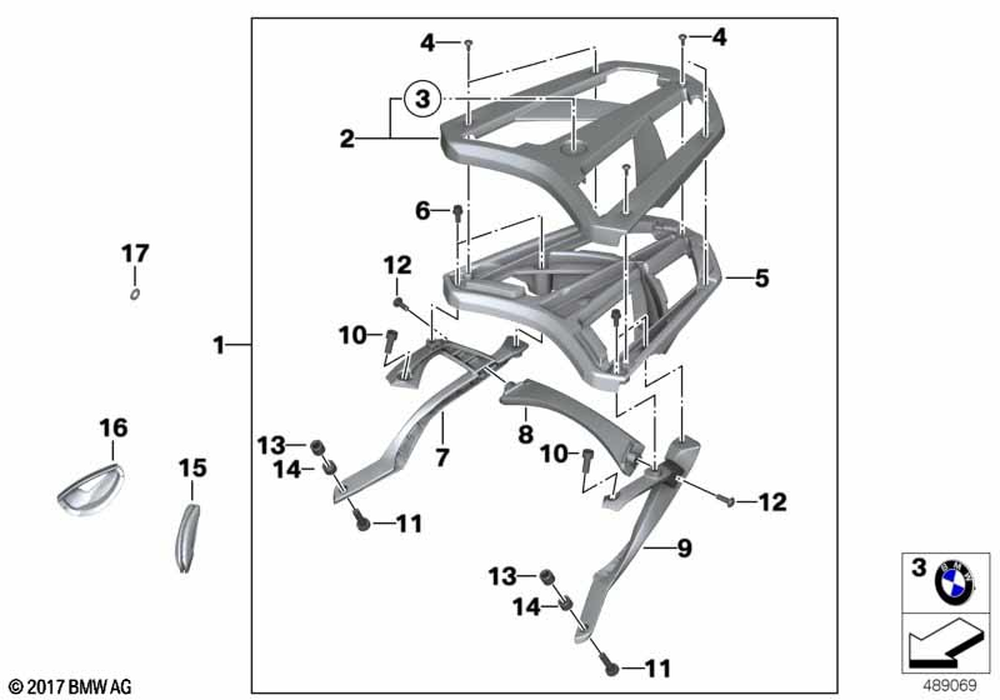 46717717070 - Fillister Head Screw - M8X20mk 2006-2020 BMW