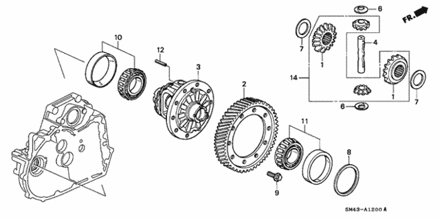 AT Differential Gear for 1993 Honda Accord #0