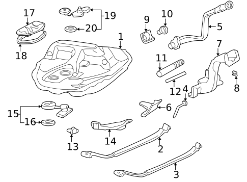 Emission Components for 1997 Honda Civic #1