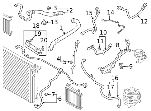 Hoses & Pipes for 2021 BMW Z4 #0