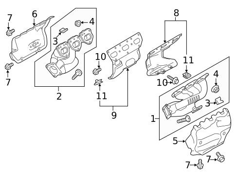 Exhaust Manifold for 2011 Porsche Panamera #0