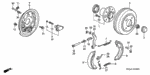 43171S04013 - Chassis: SPRING A, BRAKE SHOE RETURN for Honda Image