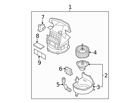 Blower Motor & Fan for 2005 Nissan Maxima #0