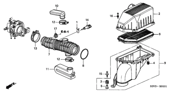 Air Cleaner (2) for 2004 Acura MDX #0