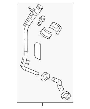 13350880 - Air &amp; Fuel Delivery: Fuel Tank Filler Hose for GM Image