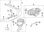 12695721 - : Water Valve Gasket for Buick: Enclave | Chevrolet: Traverse | GMC: Acadia Image