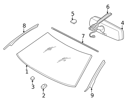 Reveal Moldings for 2001 Dodge Intrepid #0