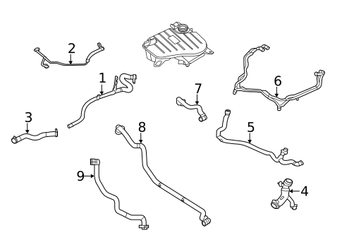 Hoses & Pipes for 2013 Jaguar XJ #0