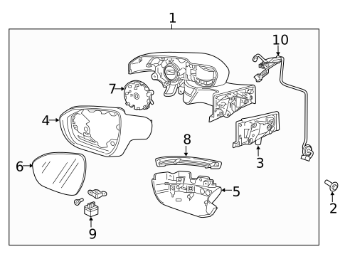 Mirrors for 2019 Chevrolet Equinox #1