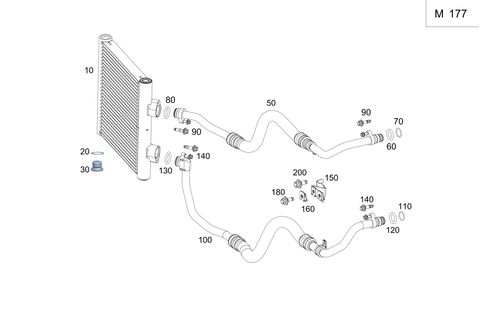 Oil Cooler for 2021 Mercedes-Benz AMG GT 63 #0