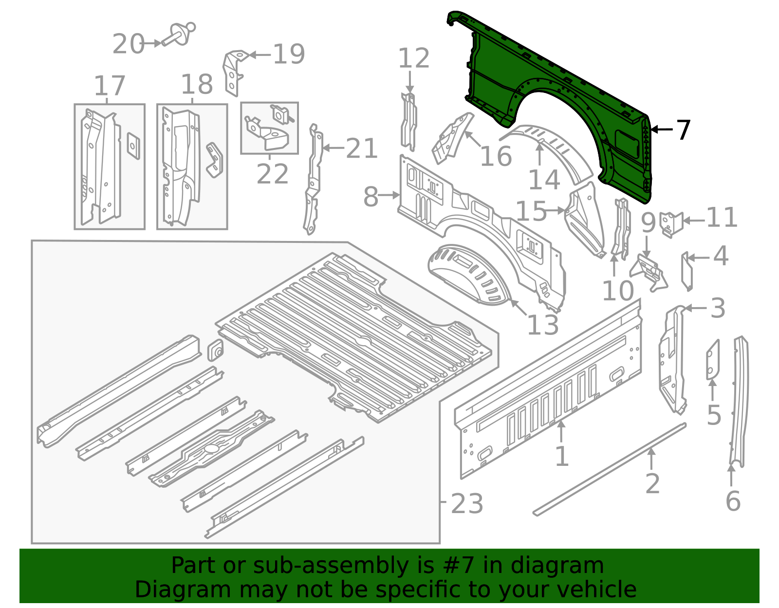 PC3Z-9627840-B - Side Panel 2023-2026 Ford | Ford Parts Direct