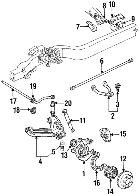 Front Brakes for 1997 GMC Yukon #0
