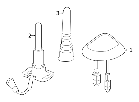 Antenna & Radio for 2009 Mercedes-Benz G 55 AMG&reg; #0