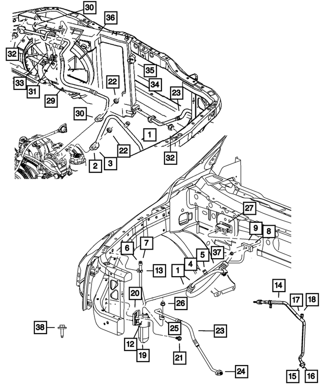 55056847AB - : A/c Discharge Line for Mopar Image