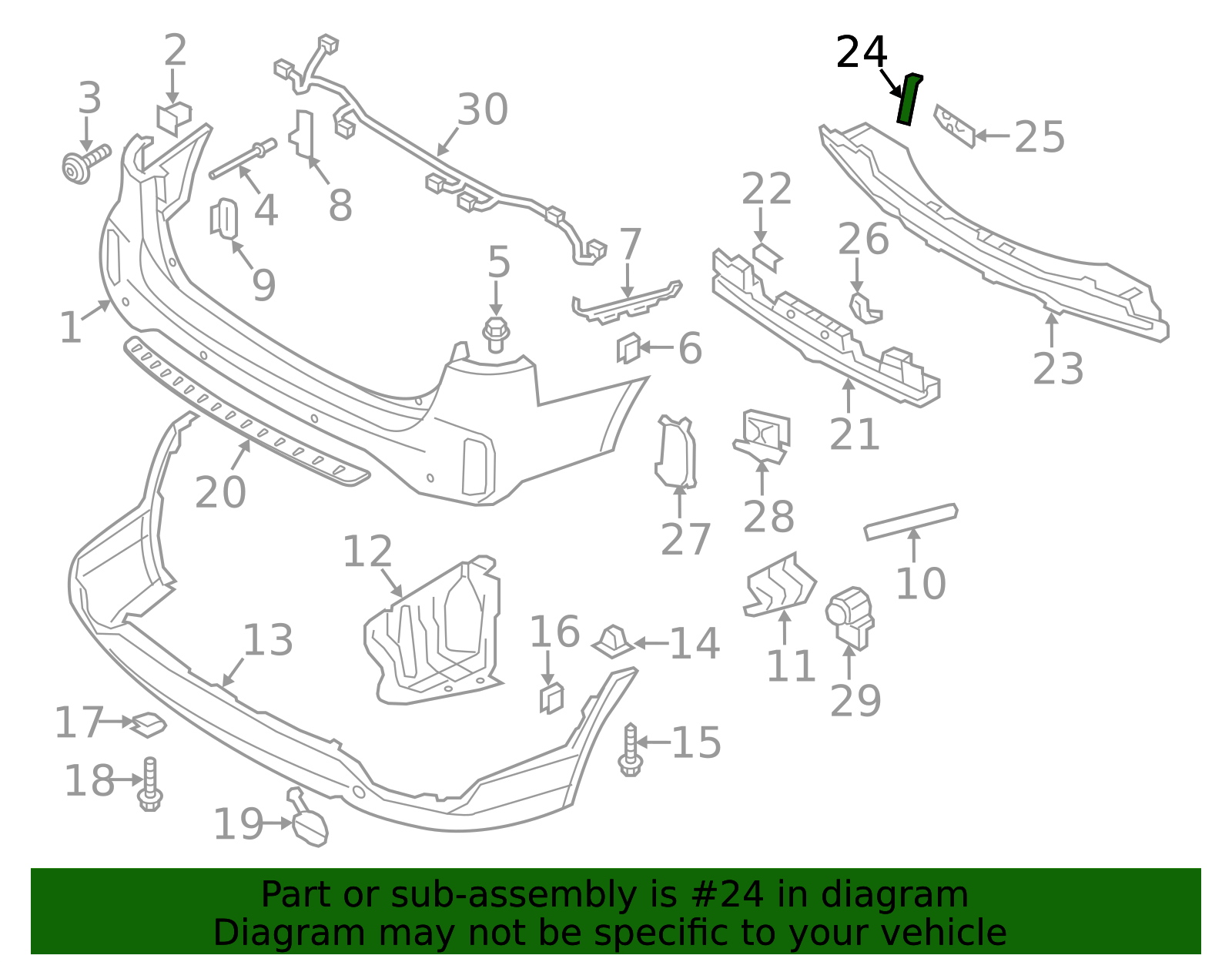 86633-1U500 - Impact Bar Upper Bracket Kia Parts Center