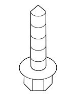 1244105207B - Body: Lower Cover Screw for Kia: Borrego, Forte, Forte Koup, Forte5, K4, K5, Niro, Niro EV, Optima, Rio, Sorento, Sportage, Telluride Image