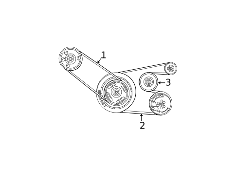 Belts & Pulleys for 2002 Dodge Caravan #0