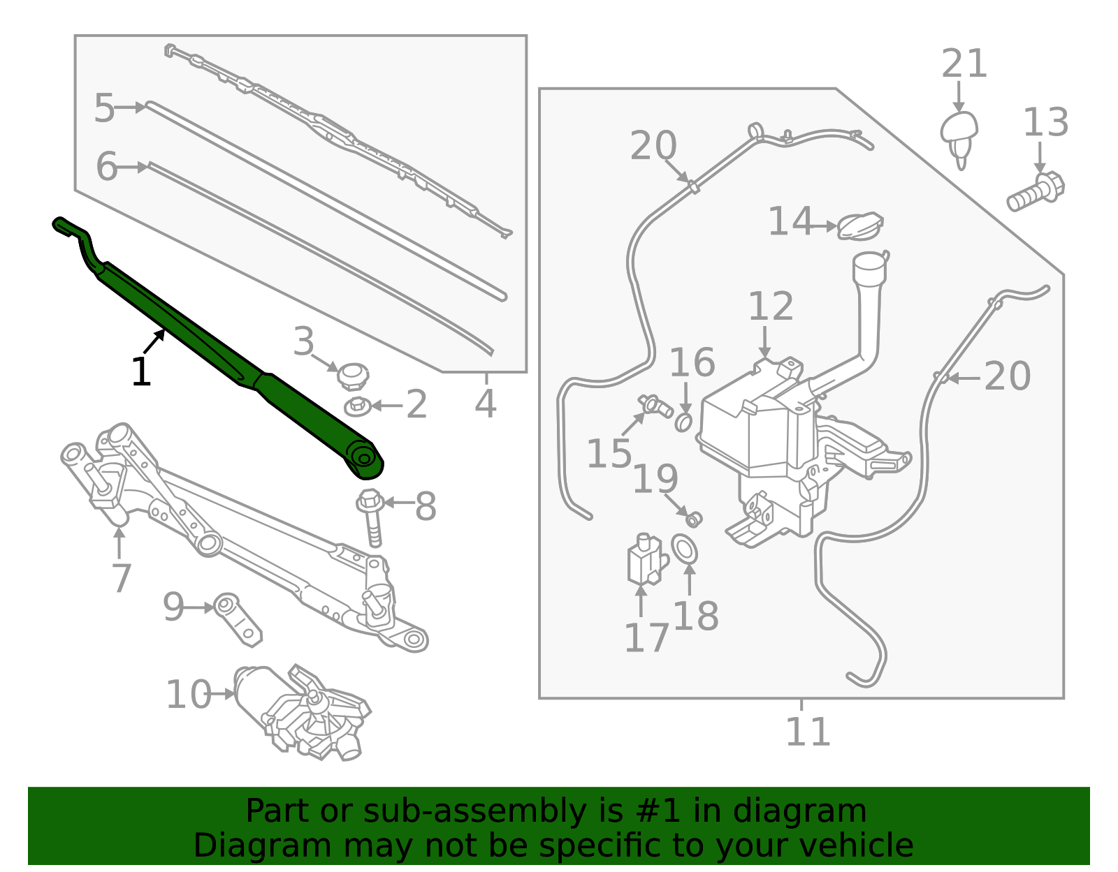 2021-2026 Kia Sorento Wiper Arm 98311-P2000 | OEM Parts Online