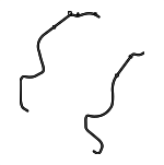9J70031047 - Wiper &amp; Washer: Windshield Washer Hose for Kia Image